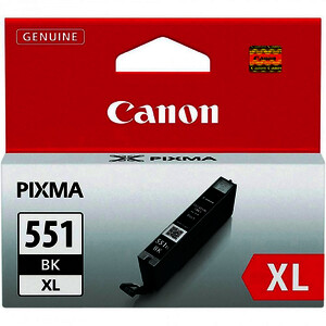 CANON 551XL CARTOUCHE D'ENCRE NOIRE D'ORIGINE (CLI551BKXL)