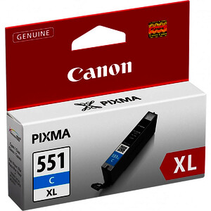 CANON 551XL CARTOUCHE D'ENCRE CYAN D'ORIGINE (CLI551CXL)
