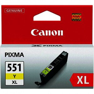 CANON 551XL CARTOUCHE D'ENCRE JAUNE D'ORIGINE (CLI551YXL)