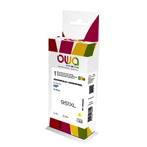 CARTOUCHE JET D'ENCRE REMAN. PR HP CN048AE 951XL JAUNE OWA