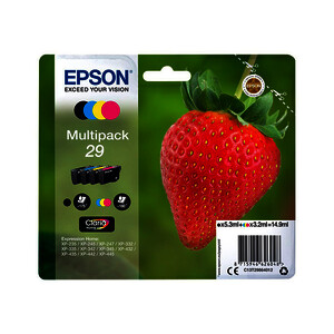 EPSON 29 PACK 4 CART. NO + 3 COL D'ORIGINE (C13T29864010)