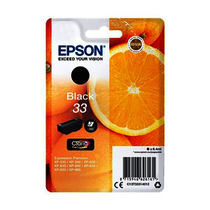 EPSON 33 CARTOUCHE D'ENCRE NOIRE D'ORIGINE (C13T33314010)