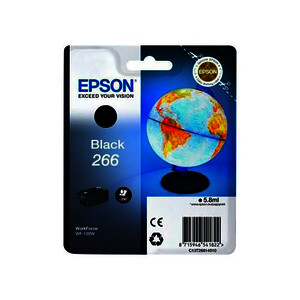 EPSON 266 CARTOUCHE D'ENCRE NOIRE D'ORIGINE (C13T26614010)