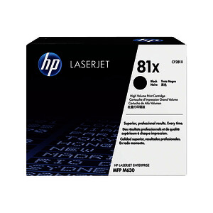 HP 81X TONER LASER NOIR D'ORIGINE (CF281X)