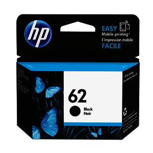 HP 62 CARTOUCHE D'ENCRE NOIRE D'ORIGINE (C2P04AE)