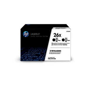 HP 26X PACK DE 2 TONERS LASER NOIRS D'ORIGINE (CF226XD)