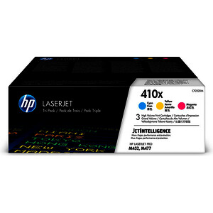 HP 410X PACK 3 TONERS LASER 3 COL D'ORIGINE (CF252XM)