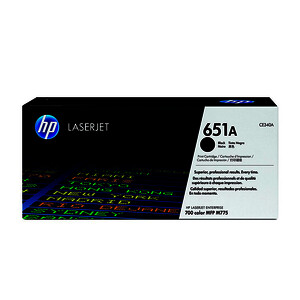 HP 651A TONER LASER NOIR D'ORIGINE (CE340A)