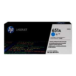 HP 651A TONER LASER CYAN D'ORIGINE (CE341A)