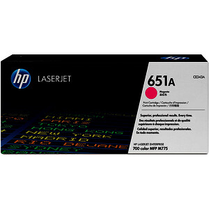 HP 651A TONER LASER MAGENTA D'ORIGINE (CE343A)