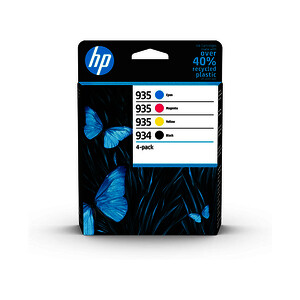 HP 934/935 PACK 4 CART. NO + 3 COL D'ORIGINE (6ZC72AE)