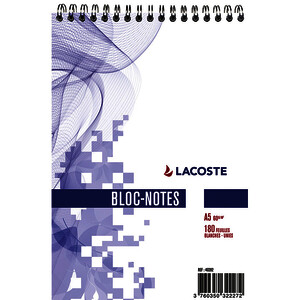 BLOC DE BUREAU A5 14,8X21CM UNI 90 FEUILLES 60G/M2