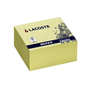 BLOC-CUBE 75 X 75 MM 400F REPO COLORIS JAUNE LACOSTE