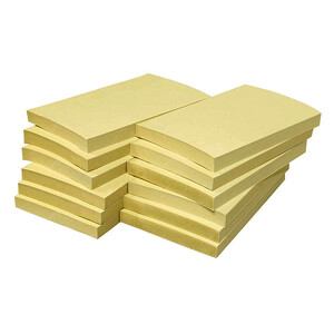 12 BLOCS 75 X 125 MM 100F REPO COLORIS JAUNE