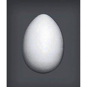 LOT DE 5 ŒUFS POLYSTYRÈNE À DÉCORER 5,5 X 8 CM