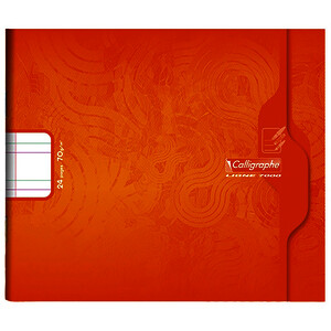 CAHIER APPR L'IT 24 P DOUBLE LIGNÉ 5MM 17X14,7CM CALLIGRAPHE