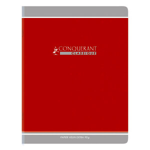 CAHIER APPR 90G/M² 32P SÉY 2,5MM PIQÛRE 17X22CM CONQUERANT