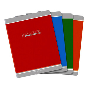 CAHIER 90G/M² 96P SÉY PIQ 17X22CM CONQUERANT