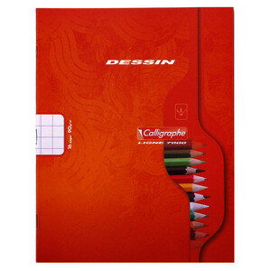 CAHIER DE DESSIN 90G/M² 16P 10X10 PIQÛRE 17X22CM CALLIGRAPHE