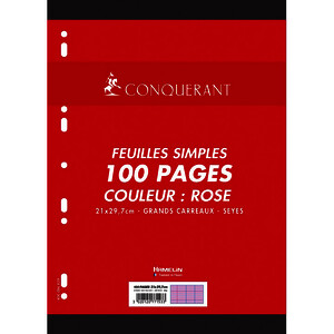 PAQ 50 FLL (100P) MOB 80G/M² SEY PERF 9 TR 21X29,7CM RS CONQ