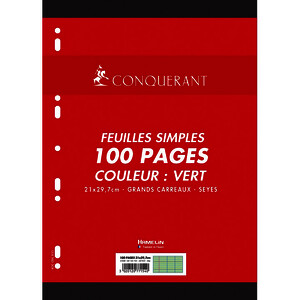 PAQ 50 FLL (100P) MOB 80G/M² SEY PERF 9 TR 21X29,7CM VR CONQ