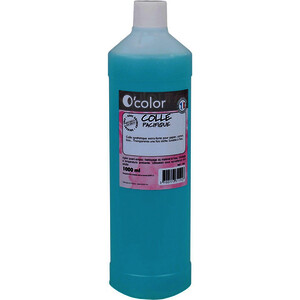 FLACON DE 1L DE COLLE PACIFIQUE LIQUIDE BLEUTÉE