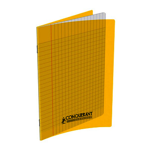 CAHIER COUV PP 90G/M² 60P SÉYÈS PIQ 17X22CM JAUNE