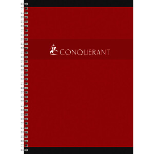 CAHIER 70G/M² 180 PAGES 5X5 SPIRALE 21X29,7CM CONQUERANT