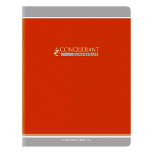 CAHIER APPR 90G/M² 32P SÉCAIL 2,5MM PIQ 17X22CM CONQUERANT