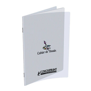 CAHIER DE DESSIN 90G/M² 48P UNI PIQÛRE 24X32CM CONQUERANT