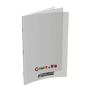 CAHIER DE VIE POLY 90G/M² 96P LIGNÉ 8MM 24X32CM CONQ CLASS