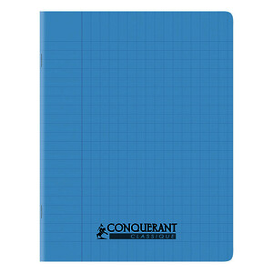 CAHIER MATER COUV PP DBLE LIG 3MM 32P 17X22CM BL CONQUERANT