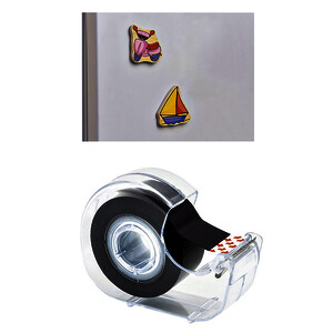 BANDES ADHÉSIVES MAGNÉTIQUES SUR DÉVIDOIR 19 MM X 7 M