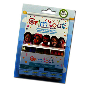 BTE. 12 CRAYONS À MAQUILLAGE GRIM TOUT D8,5X60MM