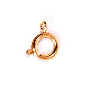 SACHET DE 7 FERMOIRS À RESSORT ANNEAU D6MM OR