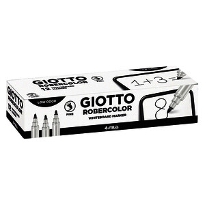 MARQUEUR EFFAÇABLE À SEC NOIR PTE OGIVE FINE 1,2 MM GIOTTO