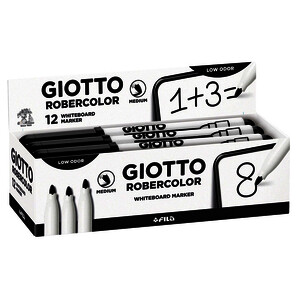 MARQUEUR EFFAÇABLE À SEC NOIR PTE OGIVE MOY 4 MM GIOTTO