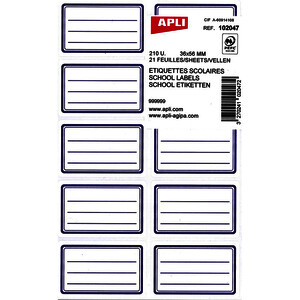 POCH. 210 ÉTIQUETTES 