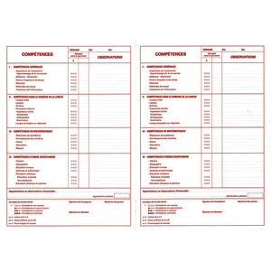 LIVRET SCOLAIRE D'ÉVALUATION