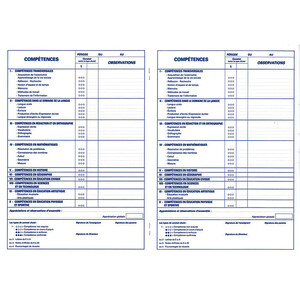 LIVRET SCOLAIRE D'ÉVALUATION