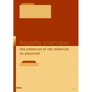 REGISTRE JOURNALIER DES PRÉSENCES PERSONNEL A4