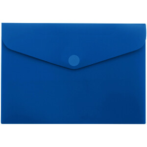 POCHETTE TRANSLUCIDE LISSE BRILLANTE EN PP BLEU