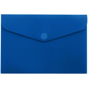 POCHETTE TRANSLUCIDE LISSE BRILLANTE EN PP BLEU
