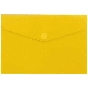 POCHETTE TRANSLUCIDE LISSE BRILLANTE EN PP JAUNE