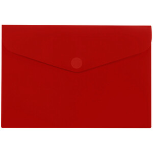 POCHETTE TRANSLUCIDE LISSE BRILLANTE EN PP ROUGE