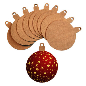 LOT DE 10 MAXI BOULES DE NOEL