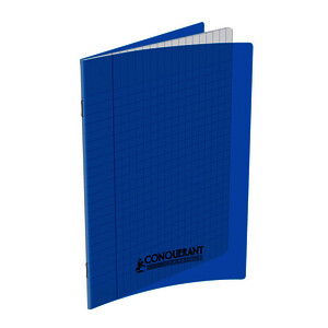 CAHIER COUV PP 90G/M² 96P SÉYÈS PIQ 17X22CM BLEU