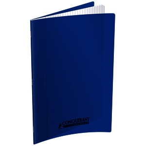 CAHIER POLYPRO 90G/M² 96P SÉY PIQÛRE 24X32CM BLEU CONQUERANT