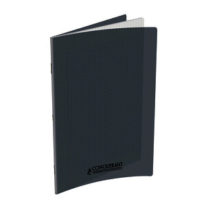 CAHIER POLYPRO 90G/M² 96P SÉY PIQÛRE 24X32CM GRIS CONQUERANT