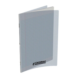 CAHIER POLY 90G/M² 96P SÉY PIQÛ 24X32CM INCOLORE CONQUERANT